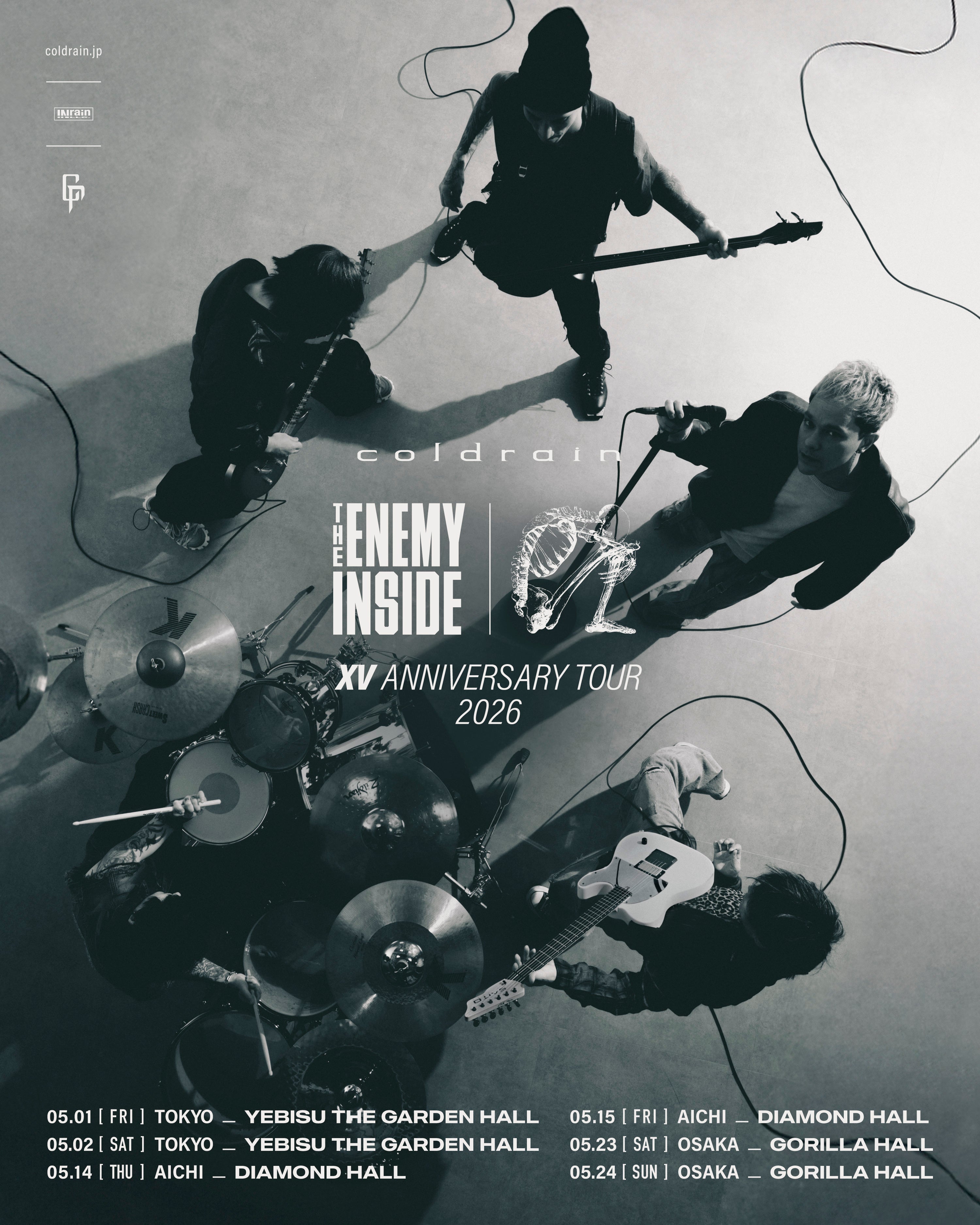 THE ENEMY INSIDE XV ANNIVERSARY TOUR 2026 – coldrain.jp