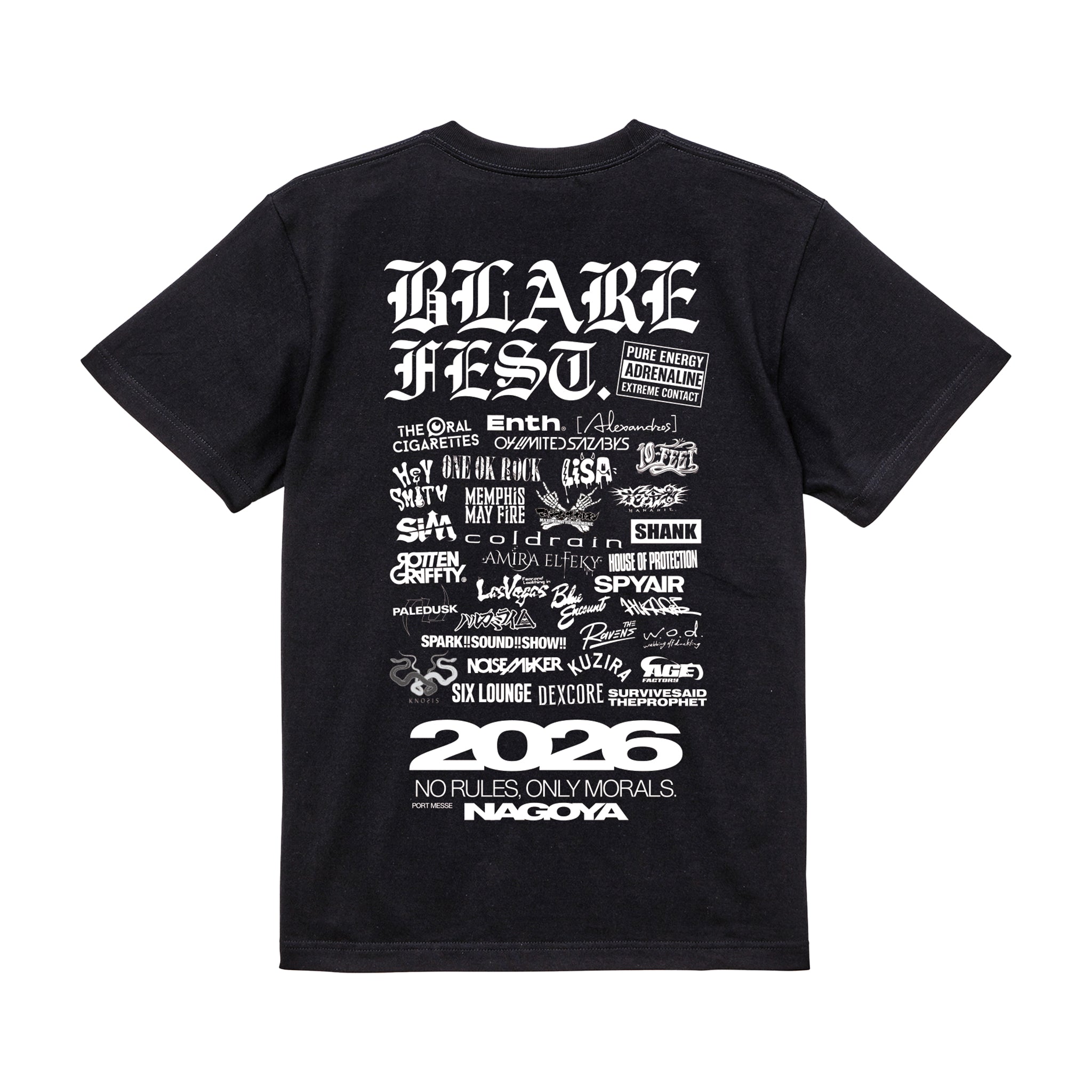 coldrain パンクTシャツ XXL BLARE2026 ステッカー付き 受注生産 】BLARE FEST. 2026 T-SHIRT【2】（BLACK）（予約