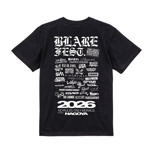 【 受注生産 】BLARE FEST. 2026 T-SHIRT【2】（BLACK）（予約）