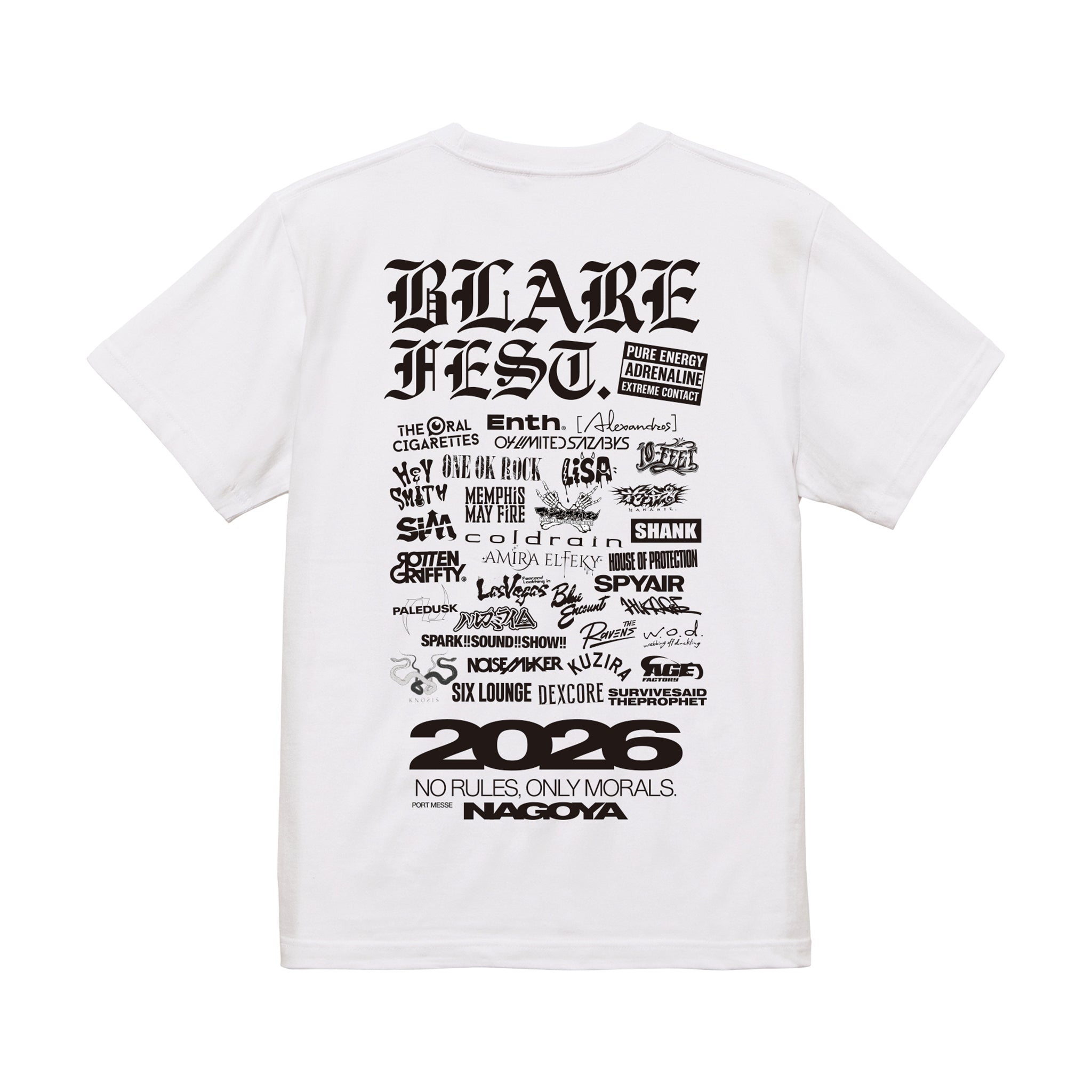 受注生産 】BLARE FEST. 2026 T-SHIRT【2】（WHITE）（予約