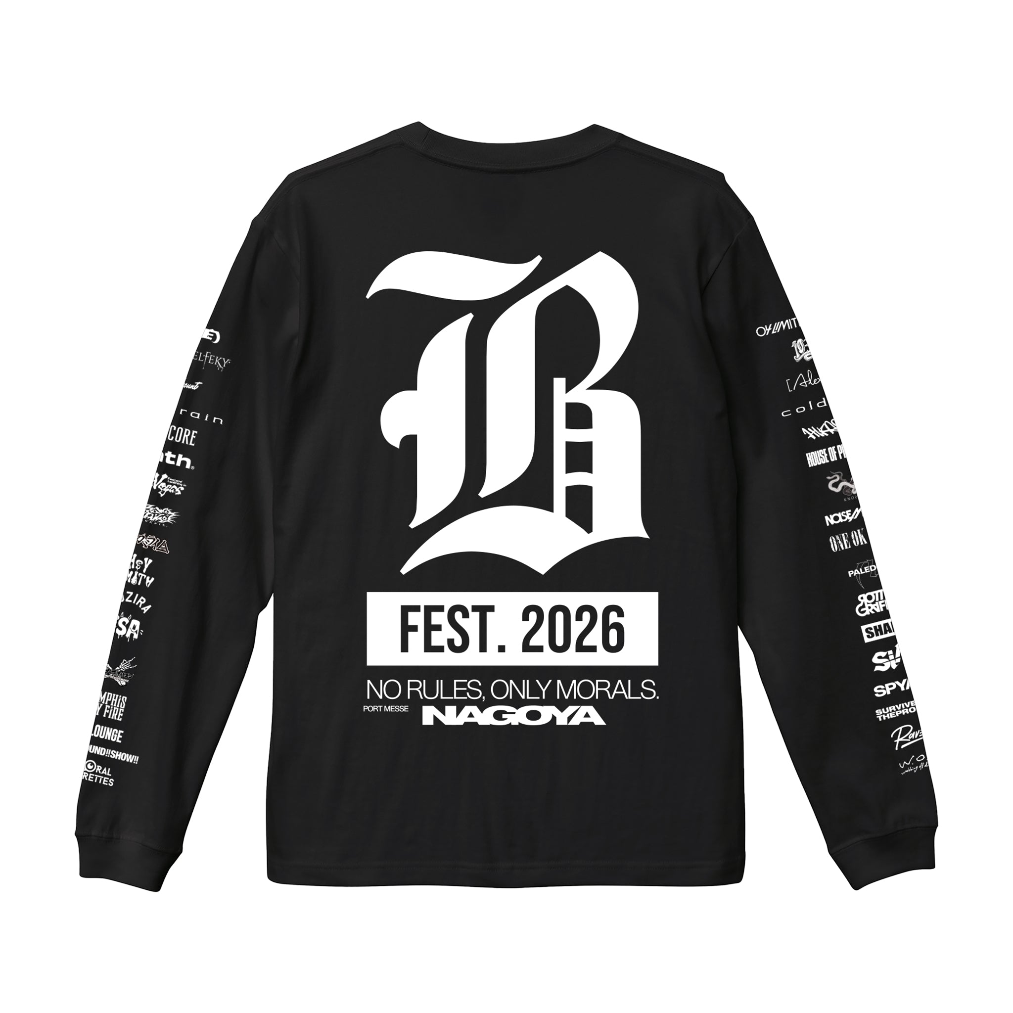 【 受注生産 】BLARE FEST. 2026 LONG SLEEVE【2】（BLACK）（予約）