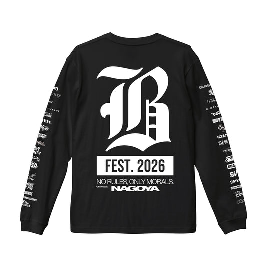 【 受注生産 】BLARE FEST. 2026 LONG SLEEVE【2】（BLACK）（予約）