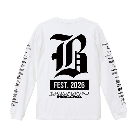 【 受注生産 】BLARE FEST. 2026 LONG SLEEVE【2】（WHITE）（予約）