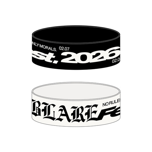 【 受注生産 】BLARE FEST. 2026 RUBBER BRACELET（予約）