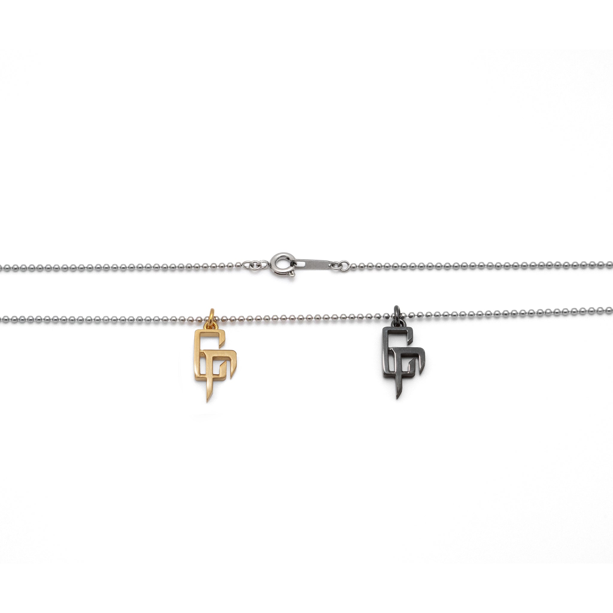 【 受付終了／受注生産 】CR LOGO SILVER NECKLACE (COATING GOLD) （予約）