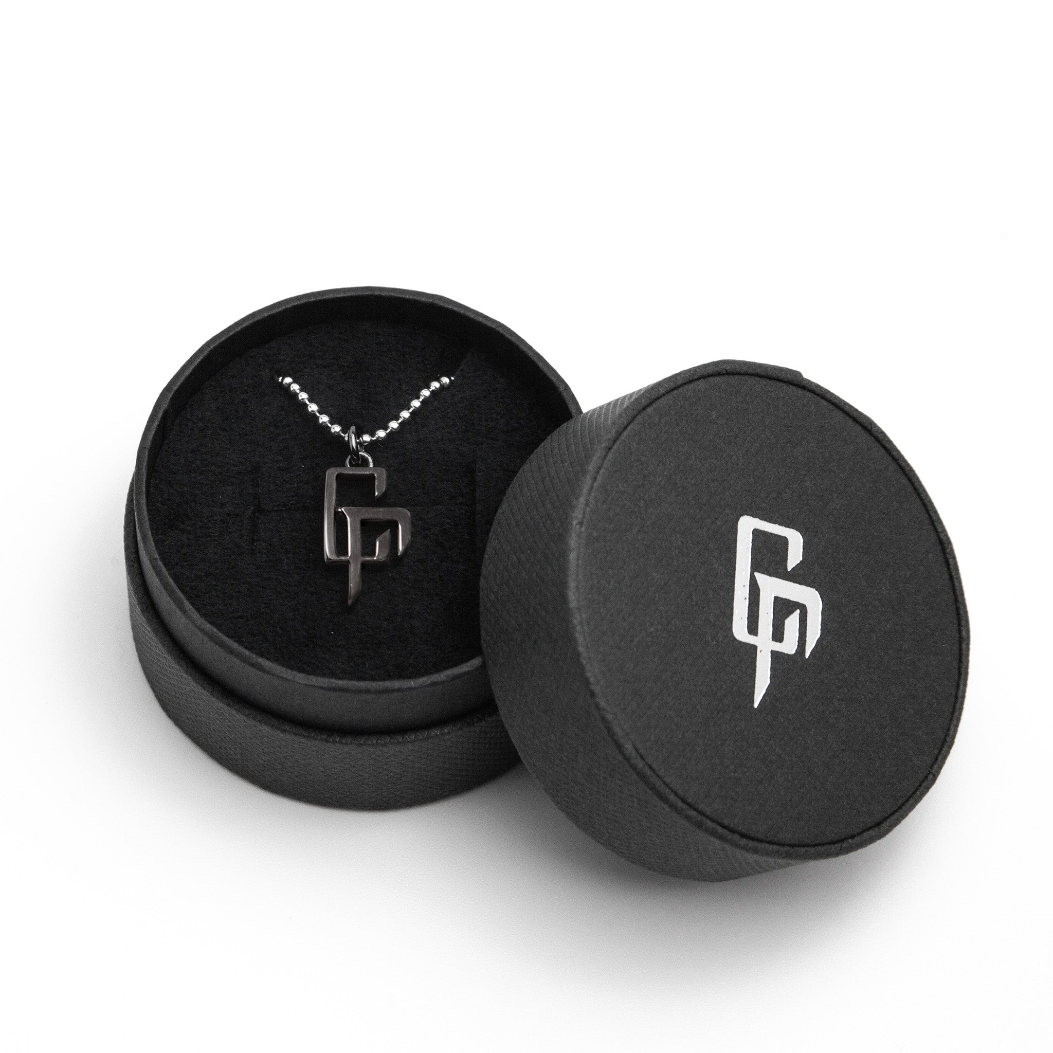【 受付終了／受注生産 】CR LOGO SILVER NECKLACE (COATING BLACK) （予約）