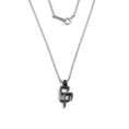 Gallery viewerに画像を読み込む, 【 受付終了／受注生産 】CR LOGO SILVER NECKLACE (COATING BLACK) （予約）
