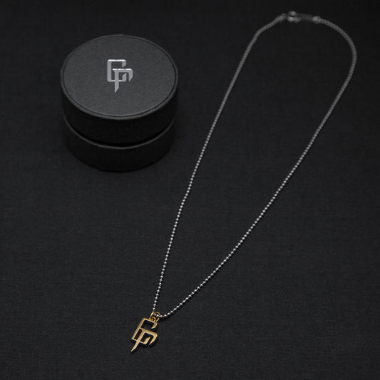 【 受付終了／受注生産 】CR LOGO SILVER NECKLACE (COATING GOLD) （予約）