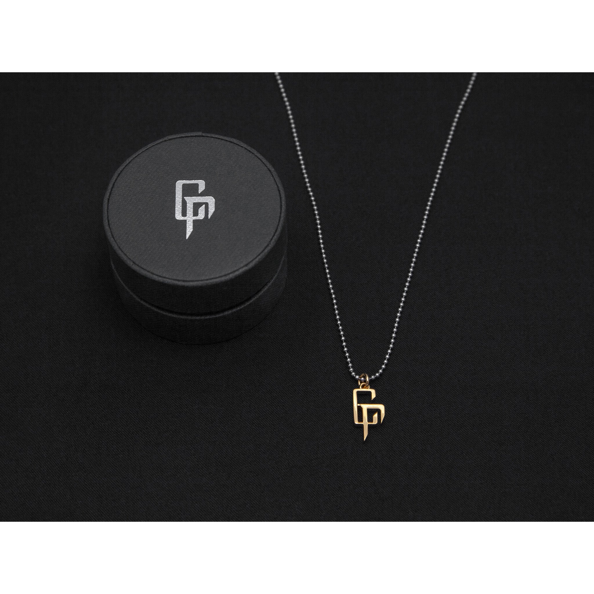 【 受付終了／受注生産 】CR LOGO SILVER NECKLACE (COATING GOLD) （予約）