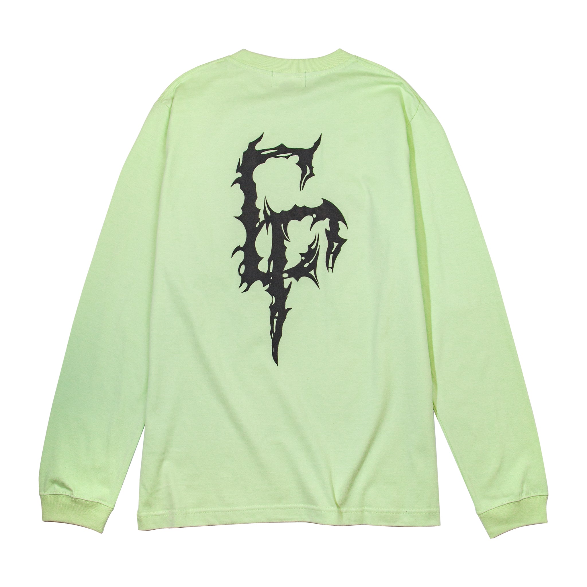 DEATH METAL CR LOGO LONG SLEEVE T-SHIRT（LIME）