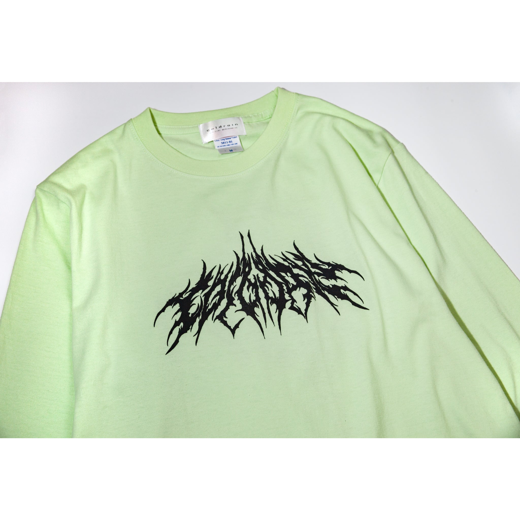 DEATH METAL CR LOGO LONG SLEEVE T-SHIRT（LIME）
