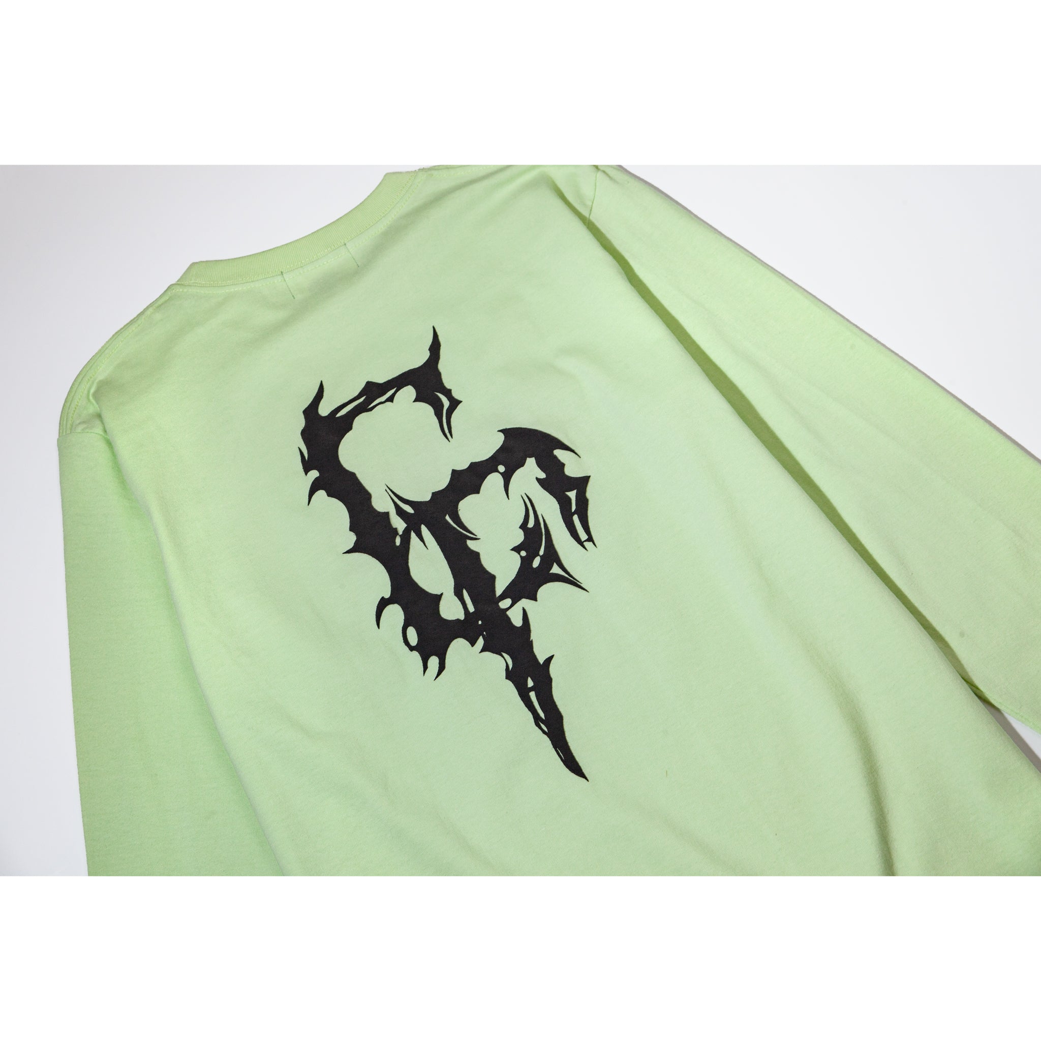 DEATH METAL CR LOGO LONG SLEEVE T-SHIRT（LIME）