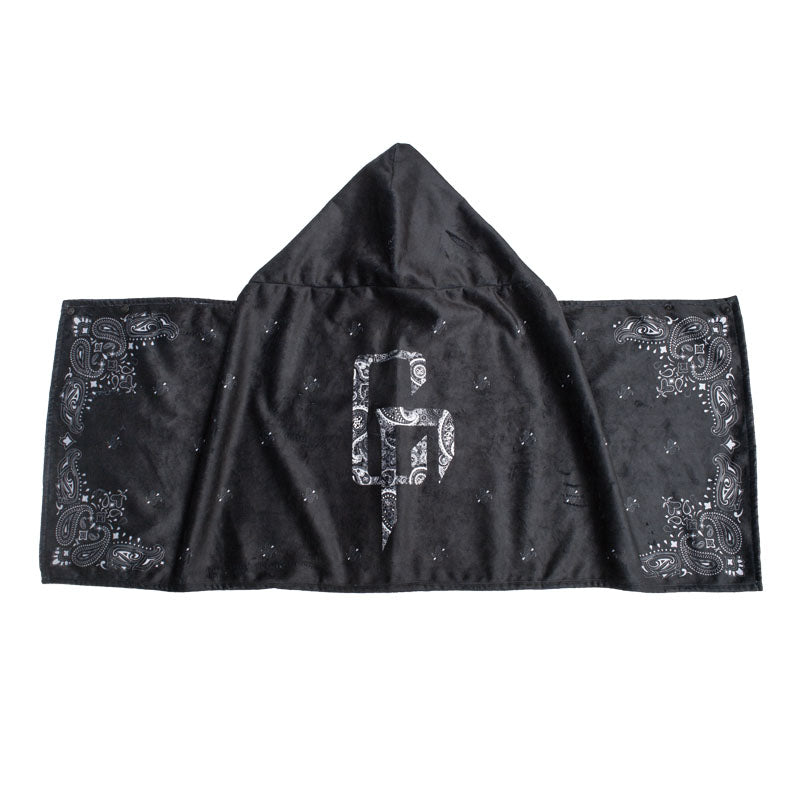 "CR" Paisley Hooded Bath Towel