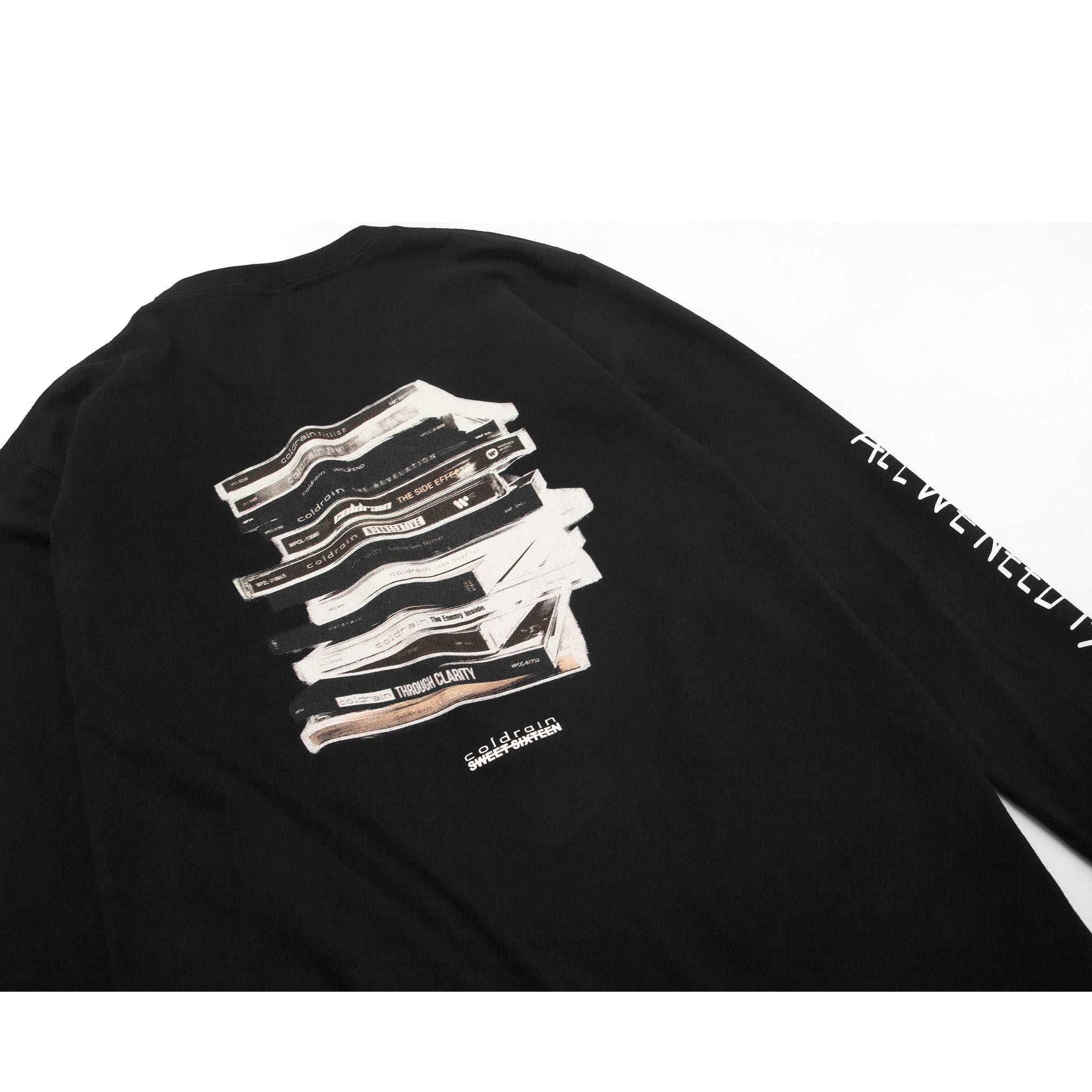 "SLE" LONG SLEEVE T-SHIRT（BLACK）